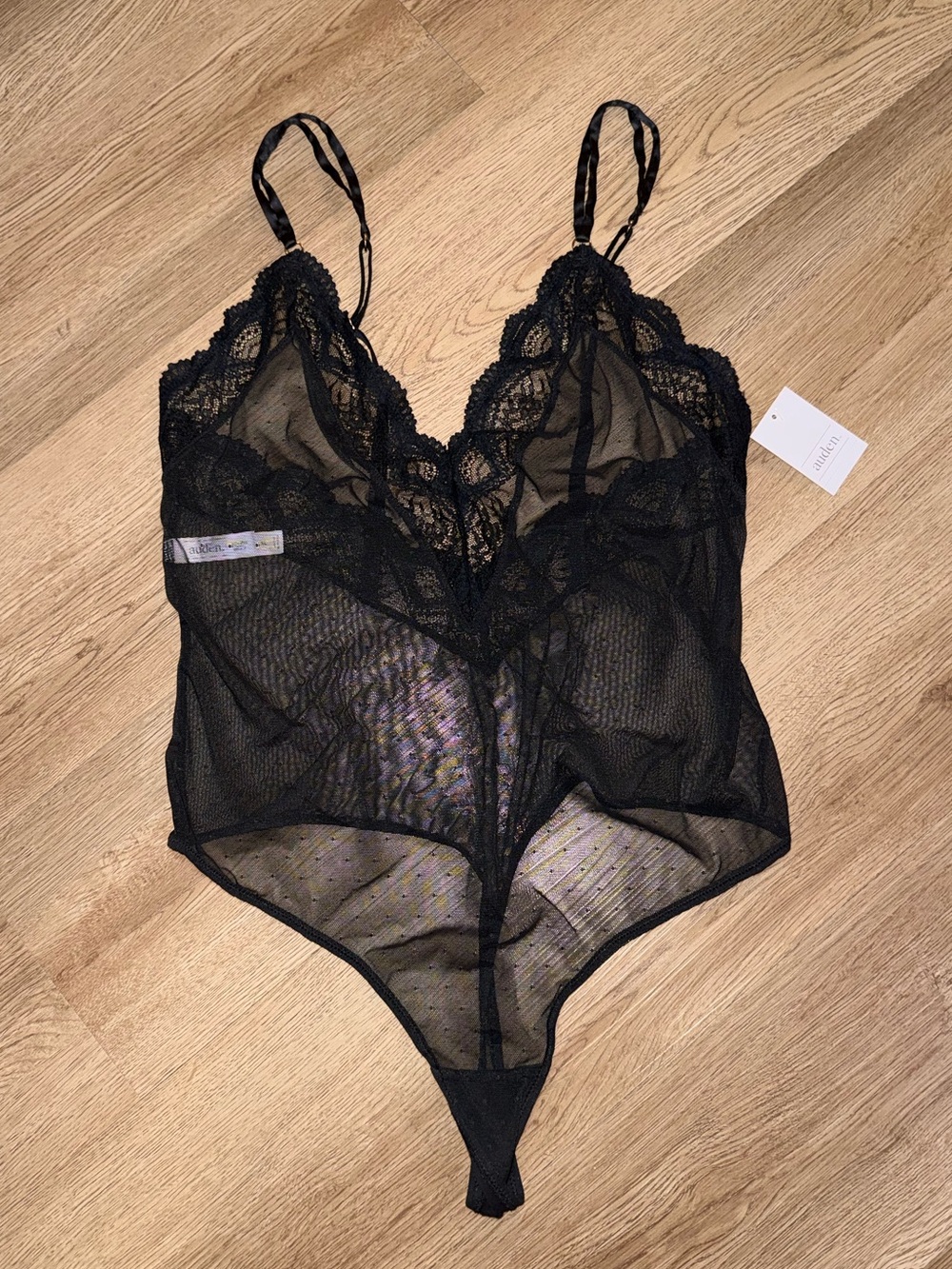 ⭐️NEW⭐️ NWT AUDEN Mesh Lace Lingerie Bodysuit